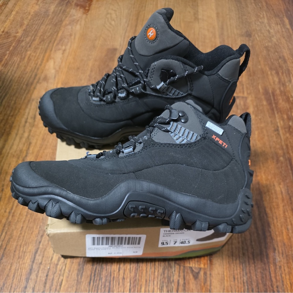 XPETI Thermator 6 Boots Women's Sz 9.5 High-Top Waterproof Outdoor Hiking Black